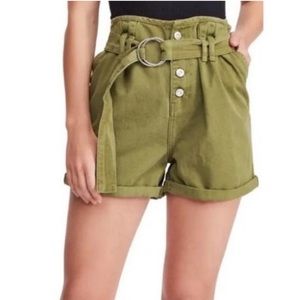 Free People Paperbag High-Rise Utility Shorts Size 4
